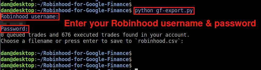 how toexport a robinhood csv for mac