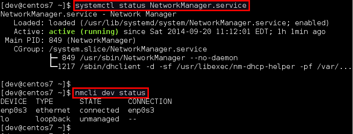 manually configure ip address centos 7