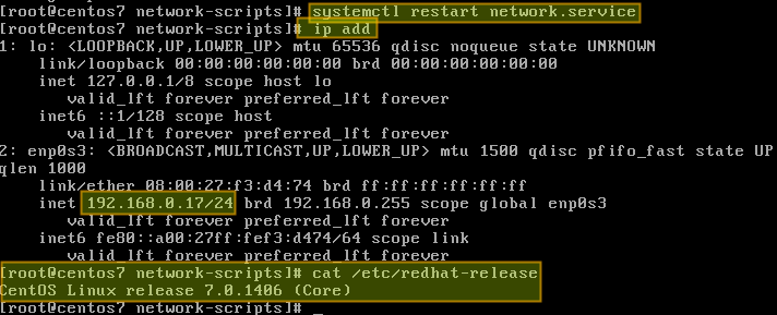 how to assign static ip on centos 7