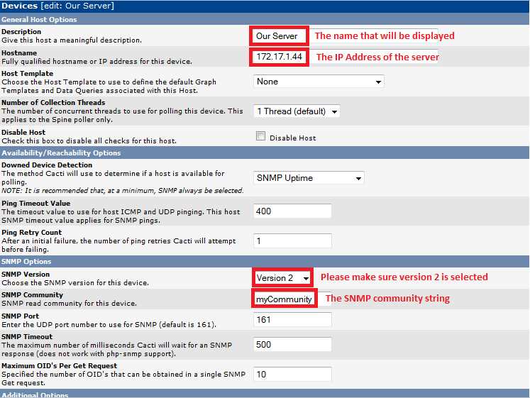 Host not available. A Server with specified HOSTNAME could not be found.