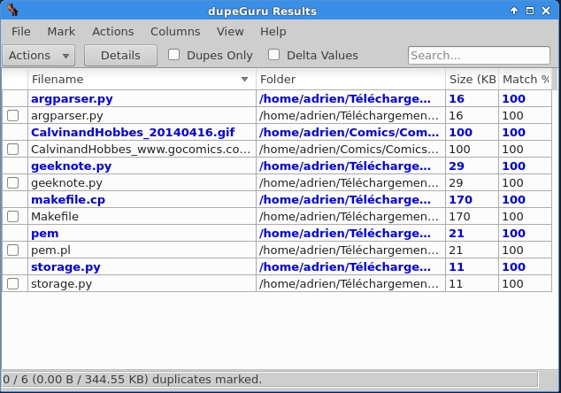 dupeguru change reference folder